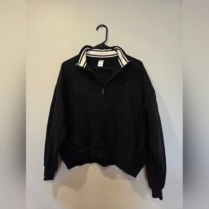 PINK Campus Fleece Cropped Quarter Zip